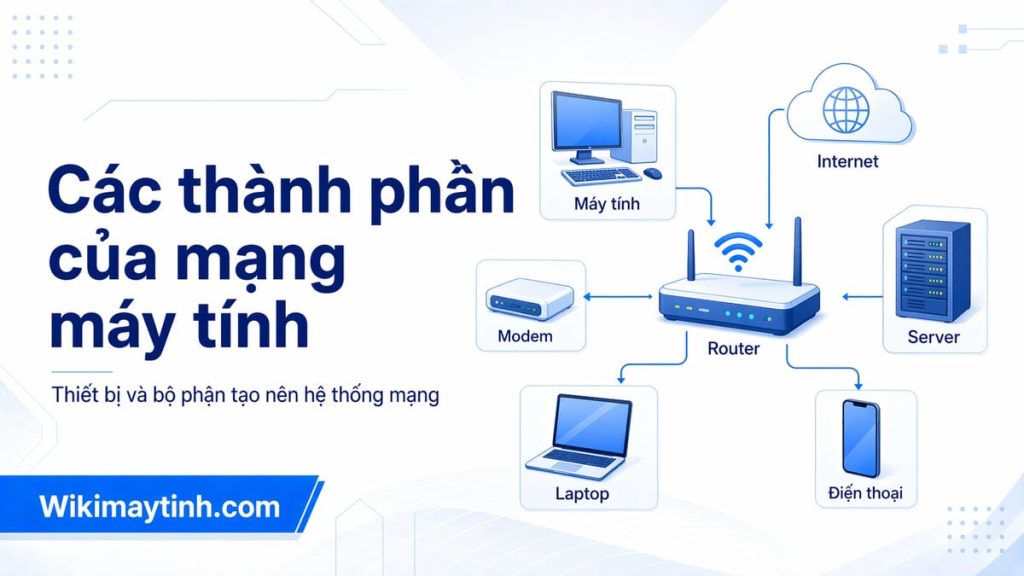 Mạng máy tính là gì? Các thành phần của mạng máy tính