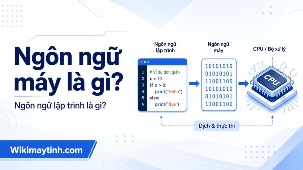Ngôn ngữ máy là gì? Ngôn ngữ lập trình là gì