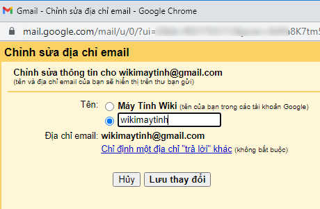 Cách đổi tên Gmail trên máy tính và điện thoại - Wiki Máy Tính