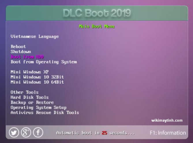 Hướng dẫn tạo USB Boot bằng DLC Boot 2019.V3.6 [Google Drive] - Wiki Máy Tính
