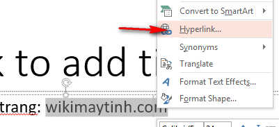 Cách tạo hyperlink trong PowerPoint 1
