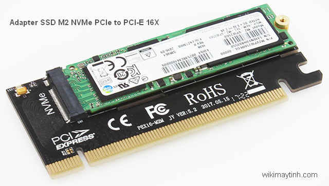 NVMe là gì? Adapter SSD M2 NVMe PCIe to PCI-E 16X