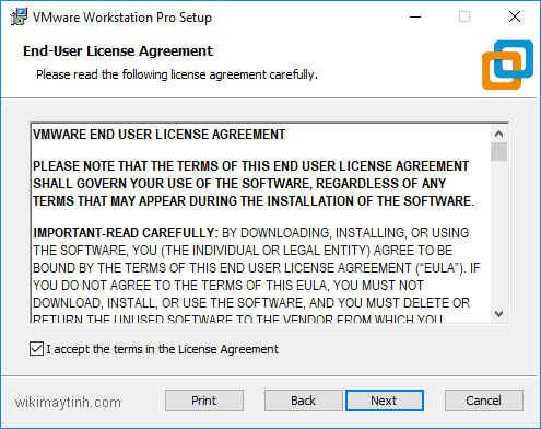 Cách cài đặt phần mềm VMware Workstation trong Windows 10